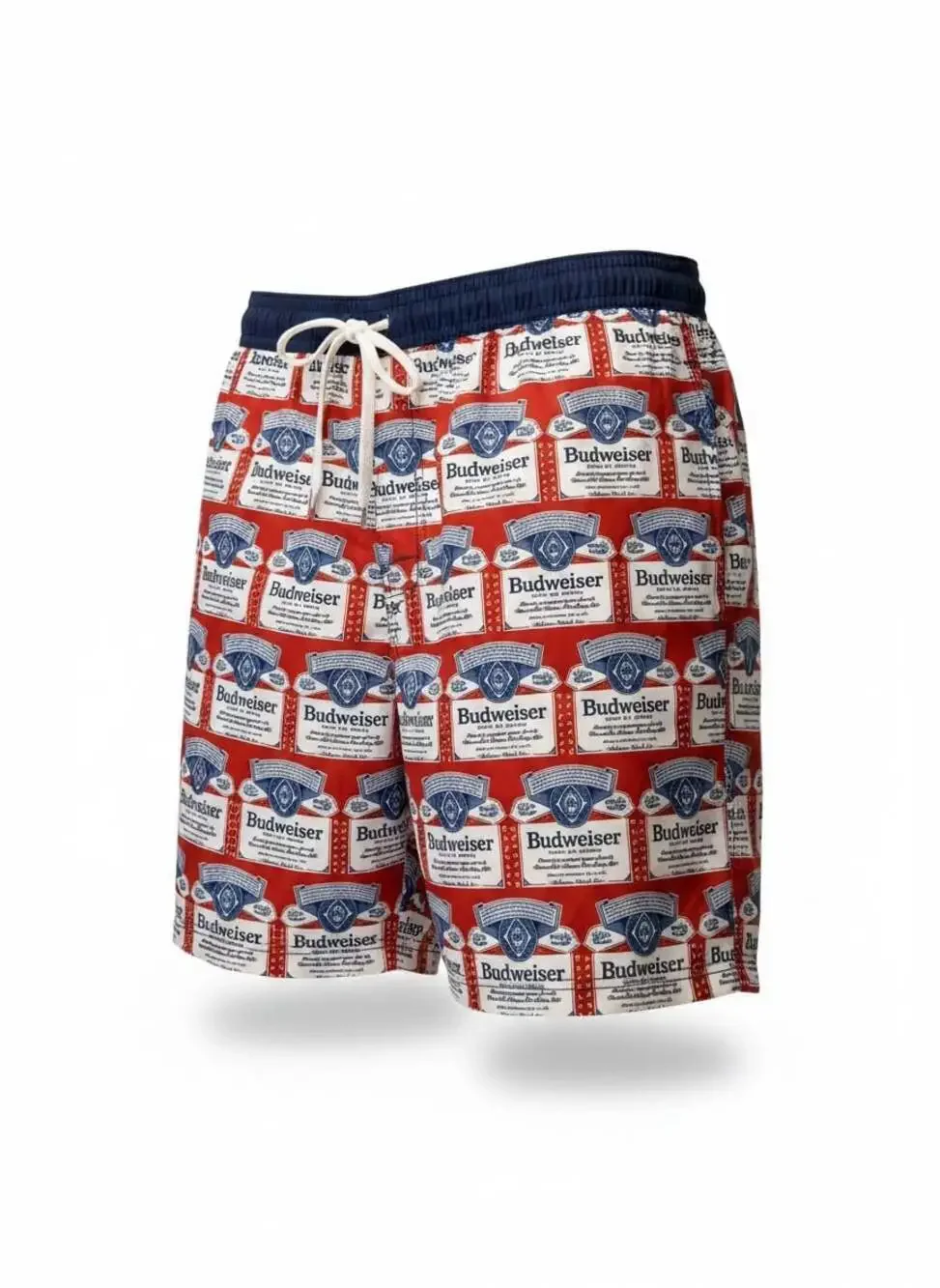 Tipsy Elves Budweiser Swim Trunks Men’s XL Retro Beer Print Shorts